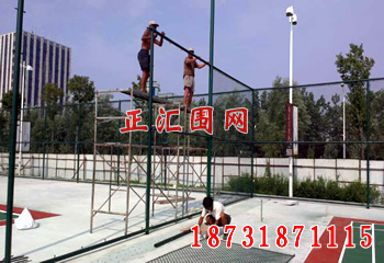 山东省招远市体育公园球场围网安装工程